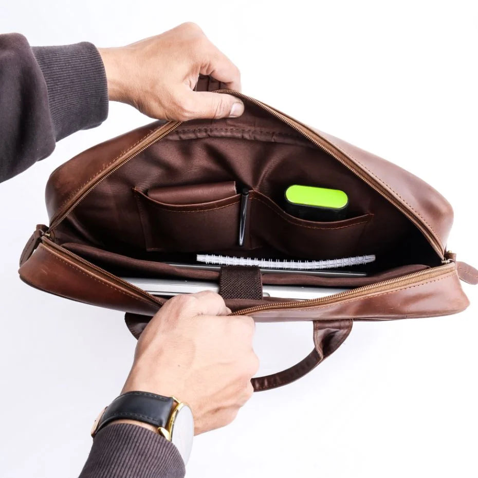 Men's Genuine Cow Leather Bag | Premium Leather Bag