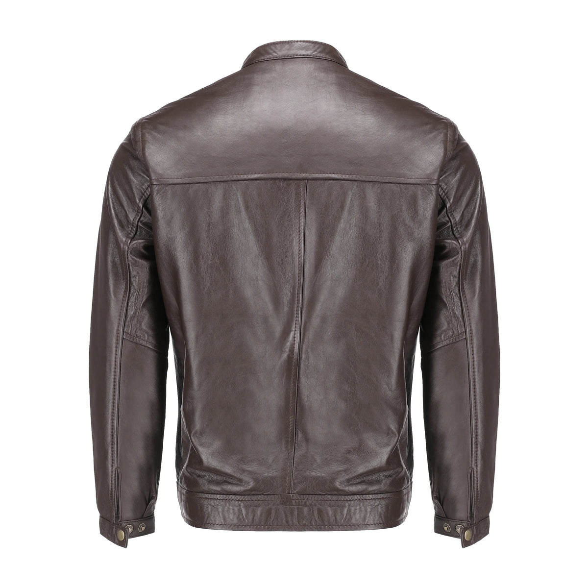 Men's Brown Lambskin Leather Jacket – Genuine Leather