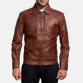 Inferno Brown Leather Jacket | Premium Genuine Leather Jacket